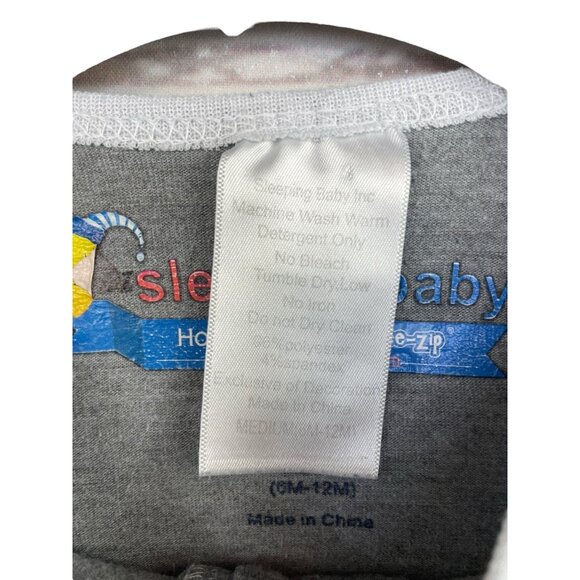Zipadee Zip Sleeping Baby Sleep Sack Gray Size 6-12 Months - Picture 2 of 3